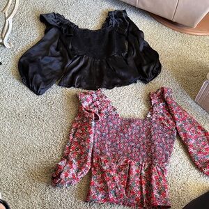 2 Entro Long Sleeve Blouses